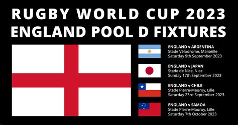 england rugby world cup fixtures